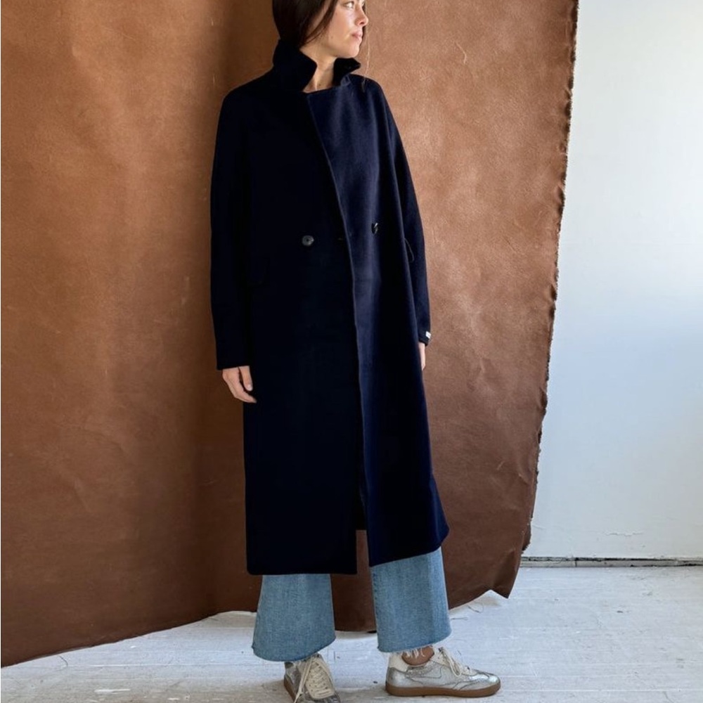 NWT Current Air Navy Wool Coat